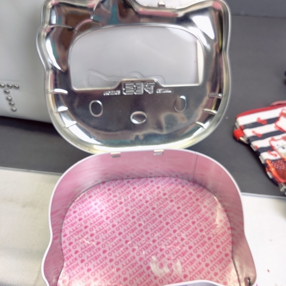 Y2K Hello Kitty Doll Denim & Gingham + Free Collection: Purse, PEZ Box, Coin Bag - Picture 8 of 16